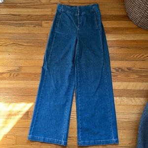 Anthropologie Pilcro Polished Pool Wide Leg Jeans